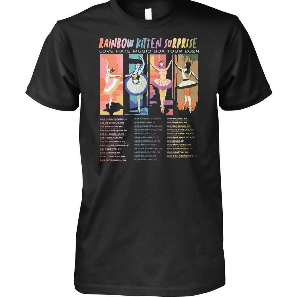 Rainbow Kitten Surprise Love Hate Music Box Tour Band Fan Gift T Shirt